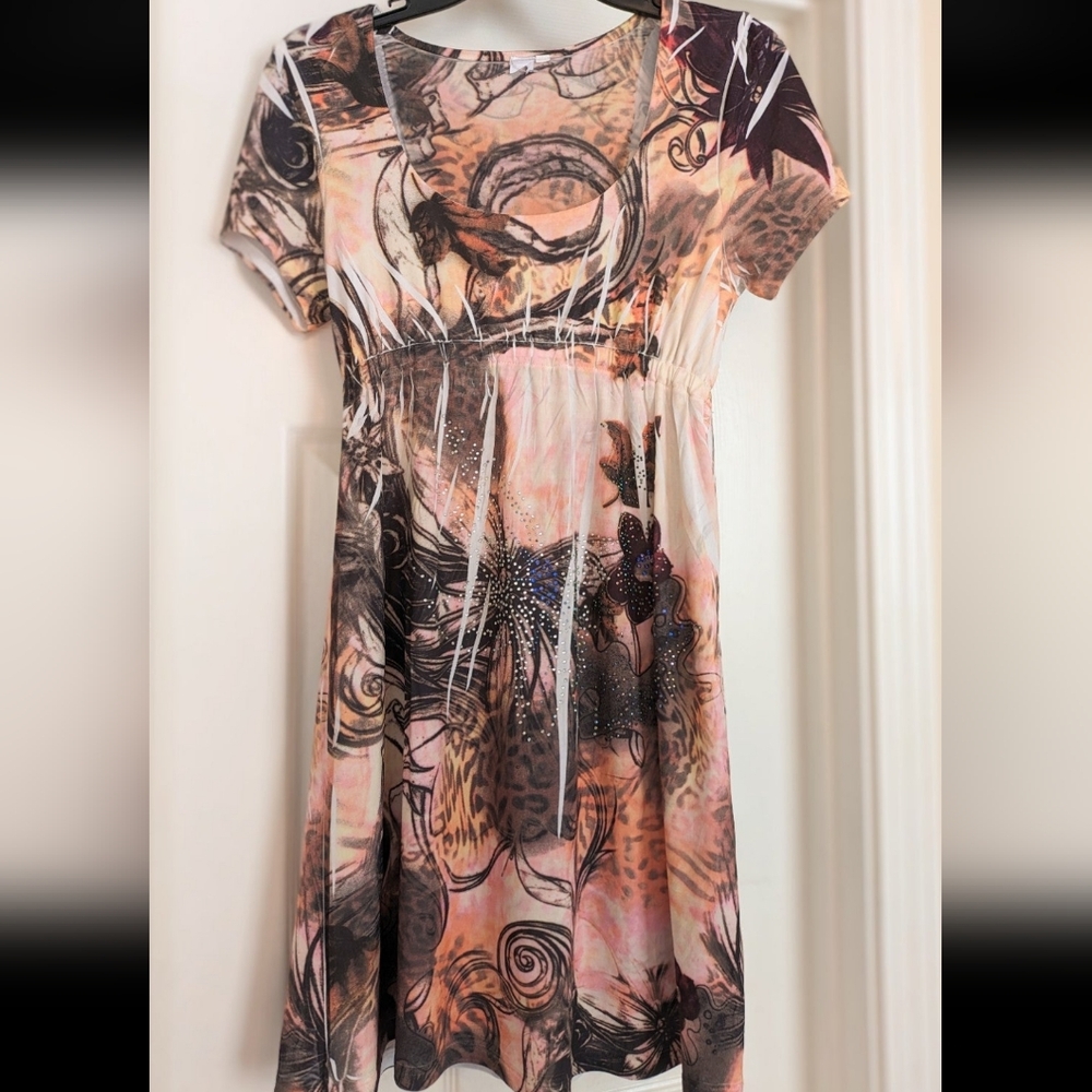 Whimsical Scoop Neck Dress